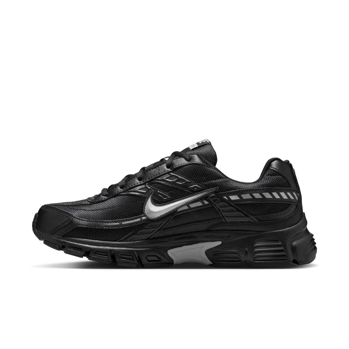 Nike Initiator 'Triple Black' Black & Silver Retro Running Sneakers