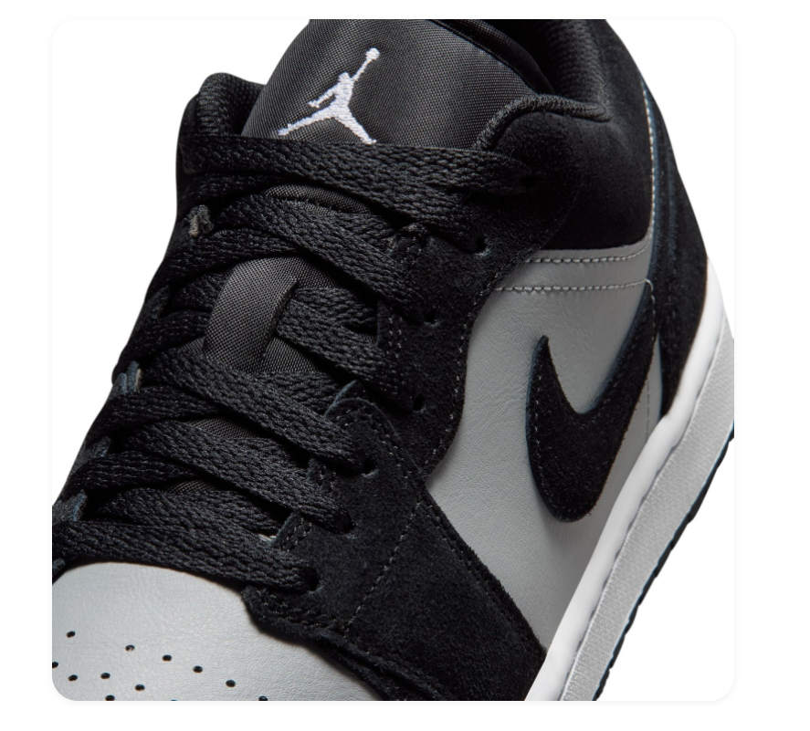Air Jordan 1 Low 'Shadow Grey' Men's Sneakers