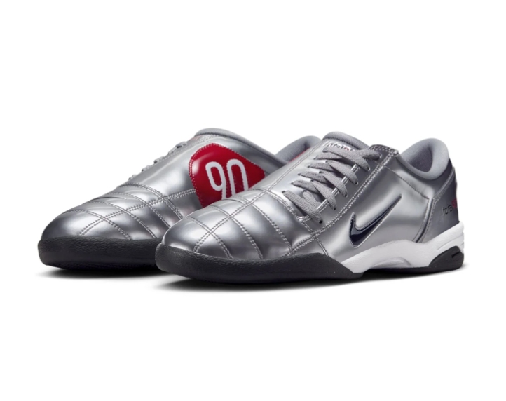 Nike Total 90 III IC 'Metallic Silver' Silver & Red Football-Inspired Lifestyle Sneakers
