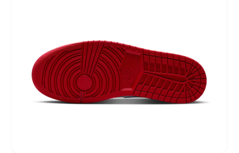 Air Jordan 1 Mid 'Bred Toe' Black Red Sneakers