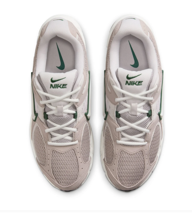Nike Zoom Vomero 5 'Phantom & Gorge Green' Phantom Suede Mesh & Forest Green Accent Y2K Retro Running Sneakers
