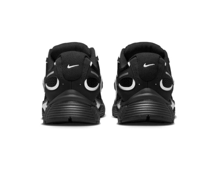 Nike Air Max Muse 'Black & White' All-Black Mesh, White Metallic Silver Swoosh & Chunky Outsole Bold Lifestyle Running Sneakers