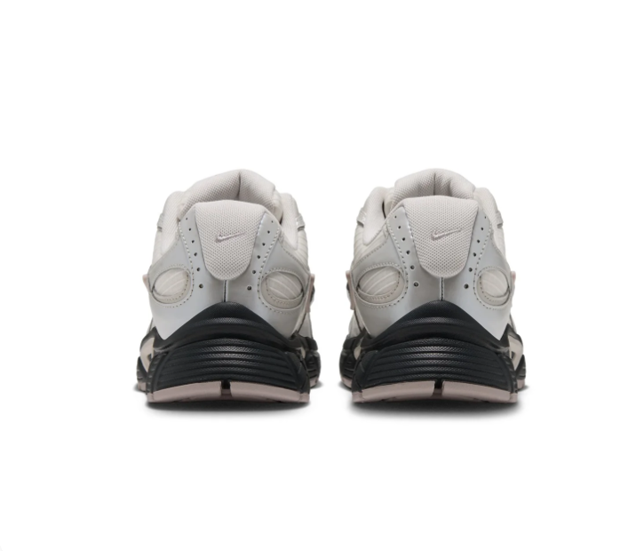 Nike Air Max Muse 'Phantom & Metallic Silver' Mesh Leather, Metallic Silver Overlays, Dark Smoke Grey Swoosh & Chunky Outsole Premium Lifestyle Running Sneakers