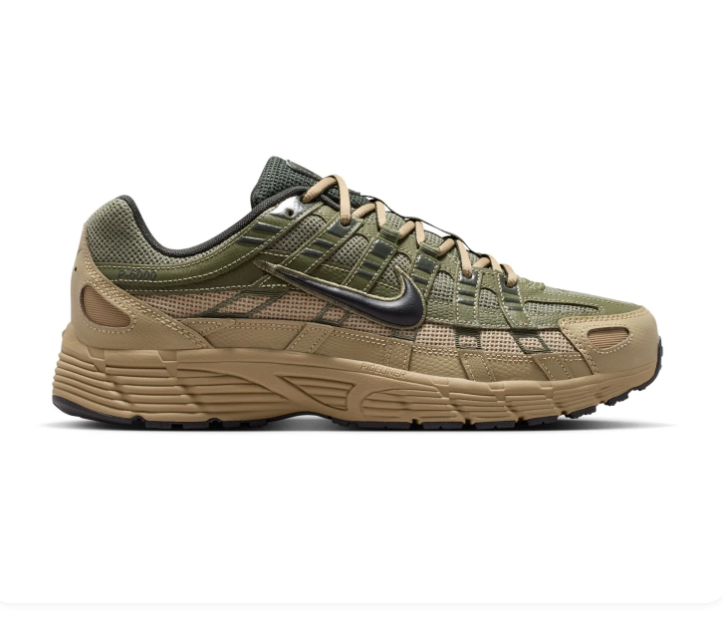 Nike P-6000 'Neutral Olive' Olive Green & Khaki Retro Running Sneakers
