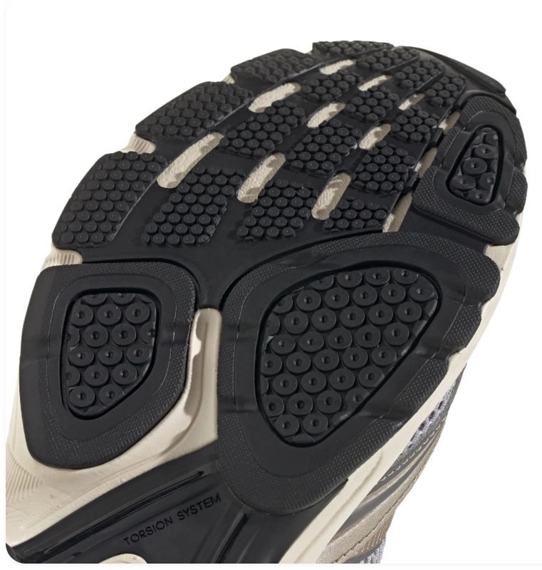 Adidas Response CL 'Grey & Rose Gold' Silver Grey Mesh Upper, Rose Gold Metallic Overlays & Heel Panel, Grey 3-Stripes, Grey Round Laces, Cream White Chunky Midsole & Black Rubber Outsole Y2K Vintage Running Lifestyle Sneakers