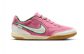 Nike Tiempo Legend 10 Academy IC 'Pink Rise & Gorge Green' Pink Leather Suede, White Swoosh Green Outline, Gum Outsole Indoor Court Football Lifestyle Sneakers