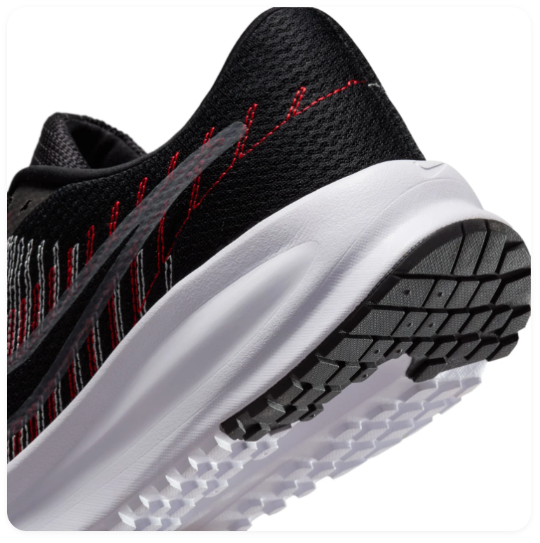 Nike Run Swift 3 'Black & Red' Black Mesh & Red Graphic Lightweight Running Sneakers