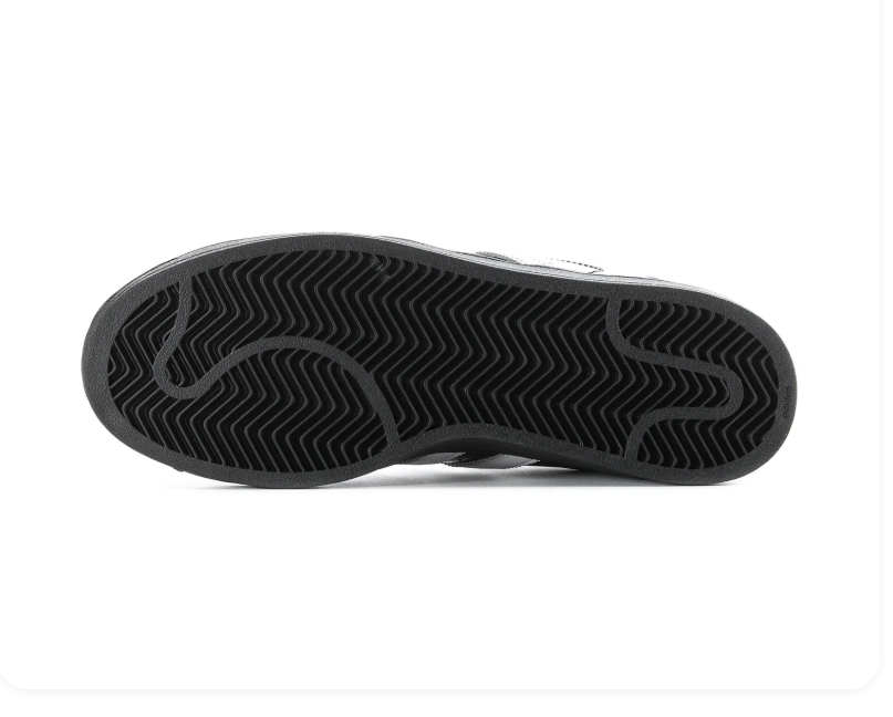 Adidas Superstar 'Core Black Patent' Glossy Black Patent Leather Upper, White 3-Stripes, Black Shell Toe, Black Flat Laces, White Heel Branding & Black Cupsole Midsole High-Gloss Luxe Retro Basketball Lifestyle Sneakers