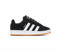 Adidas Campus 00s 'Black & White' All-Black Suede, White 3-Stripes, Trefoil Heel Patch & Gum Outsole Retro Y2K Collegiate Lifestyle Sneakers
