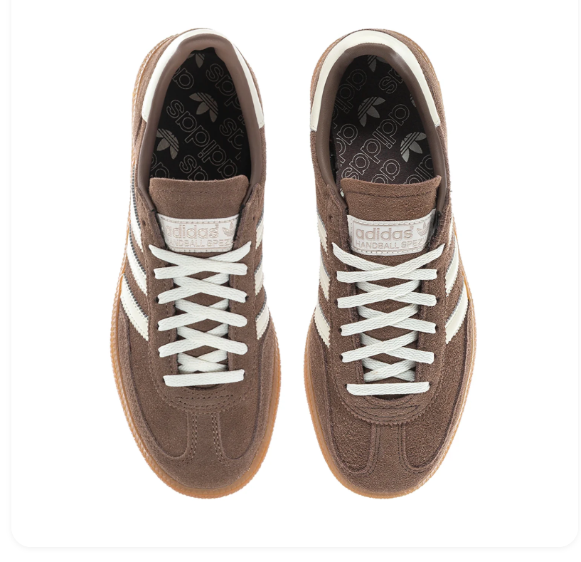 Adidas Handball Spezial 'Brown & Cream White' Earthy Brown Suede, Cream White 3-Stripes & Heel Patch, Gum Outsole Retro Heritage Indoor Court Lifestyle Sneakers