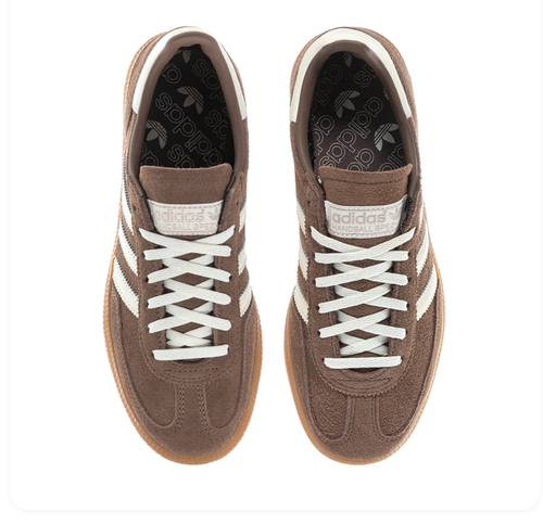 Adidas Handball Spezial 'Brown & Cream White' Earthy Brown Suede, Cream White 3-Stripes & Heel Patch, Gum Outsole Retro Heritage Indoor Court Lifestyle Sneakers