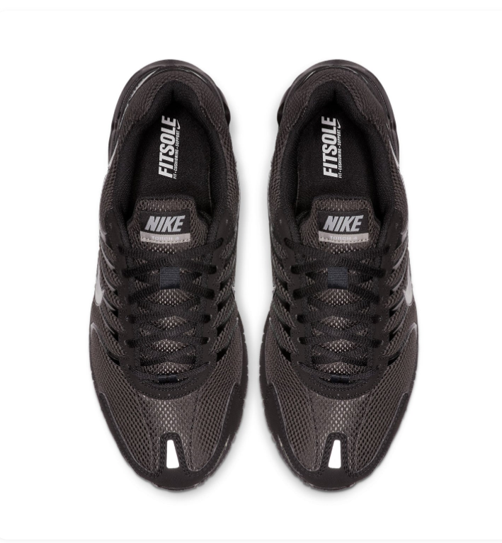 Nike Air Max Torch 4 'Black & Silver' Black Mesh & Metallic Silver Retro Running Sneakers