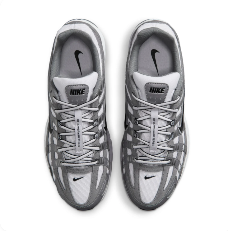 Nike P-6000 'Cool Grey' White & Grey Retro Running Sneakers