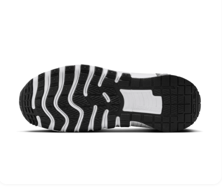 Nike Free Metcon 6 'Black & White' All-Black Mesh, White Swoosh & Bold N-Logo Training Shoe with Stable Lifting Platform