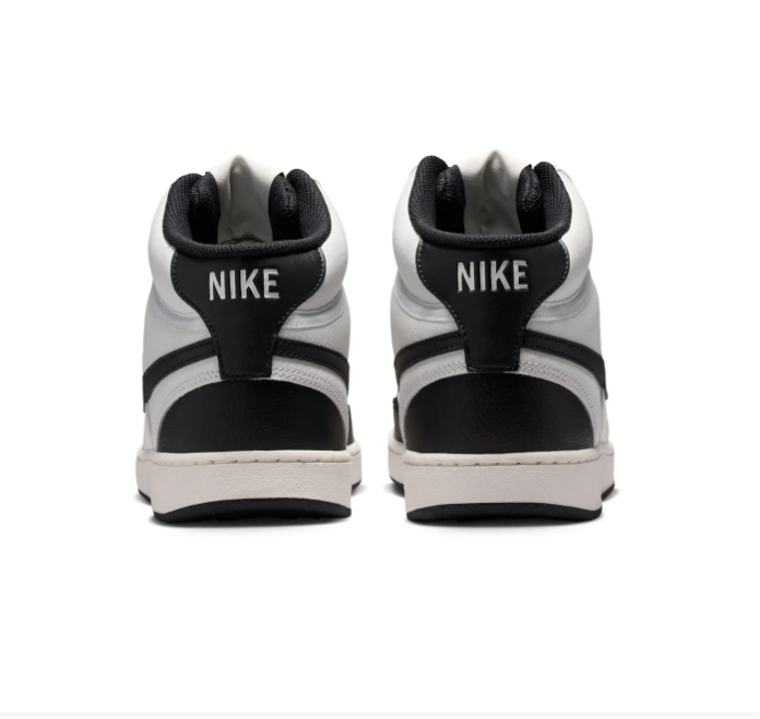 Nike Terminator Low 'Summit White & Black' Panda Two-Tone Leather, Bold Black Swoosh & Retro NIKE® Branding Classic Court Sneakers
