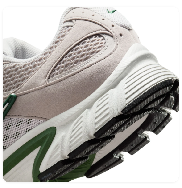 Nike Zoom Vomero 5 'Phantom & Gorge Green' Phantom Suede Mesh & Forest Green Accent Y2K Retro Running Sneakers