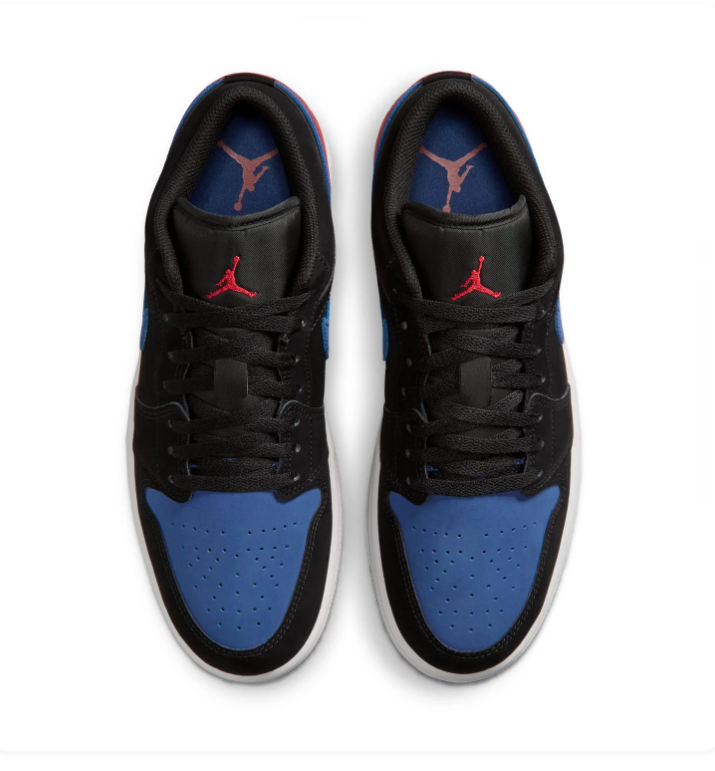 Air Jordan 1 Low 'Top 3' Black Royal Blue & Red Sneakers