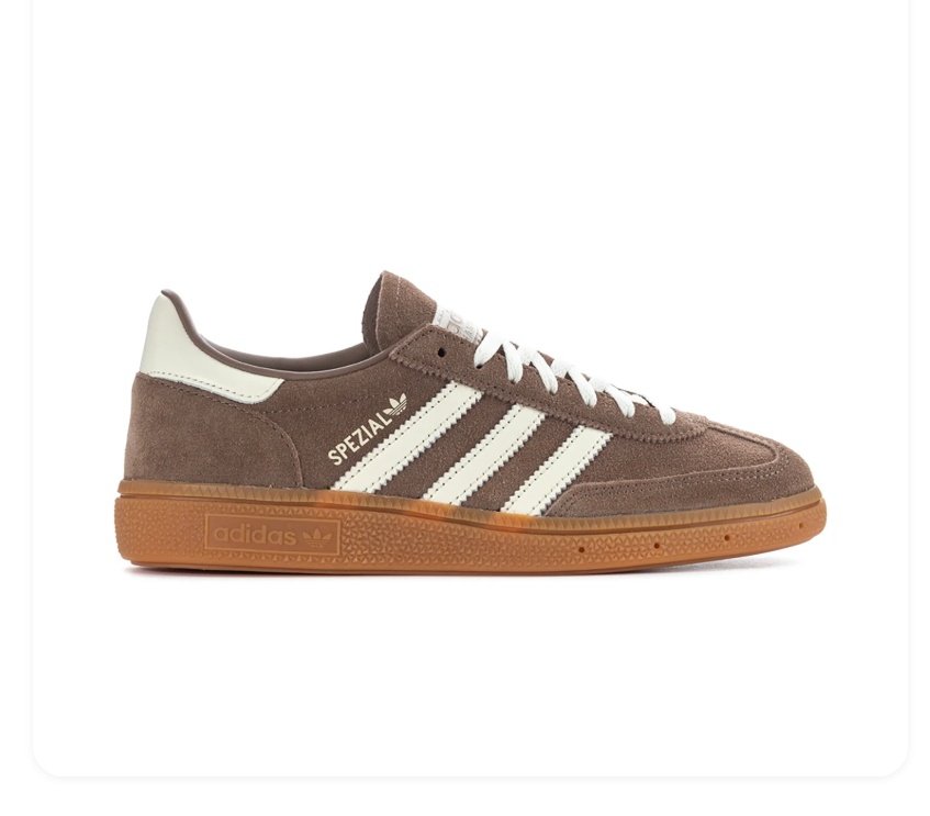 Adidas Handball Spezial 'Brown & Cream White' Earthy Brown Suede, Cream White 3-Stripes & Heel Patch, Gum Outsole Retro Heritage Indoor Court Lifestyle Sneakers