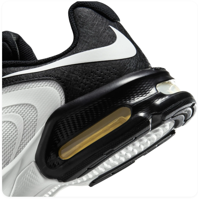 Nike Air Max Exosense 'White & Black' White Mesh & Black Exoskeleton Futuristic Running Sneakers
