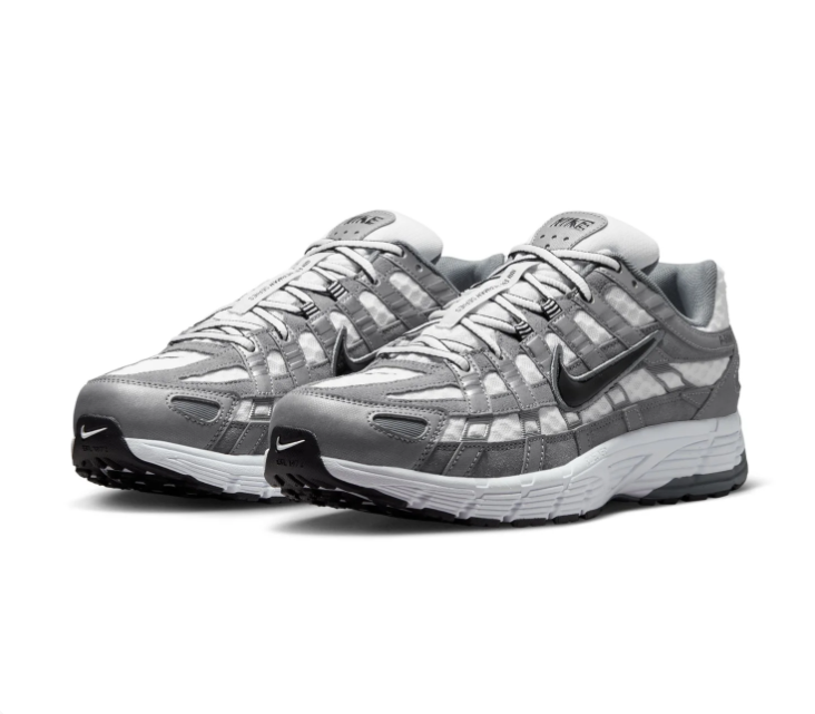 Nike P-6000 'Cool Grey' White & Grey Retro Running Sneakers