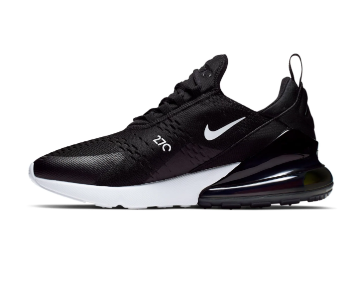 Nike Air Max 270 'Black & White' Black Mesh & White 270° Max Air Sneakers
