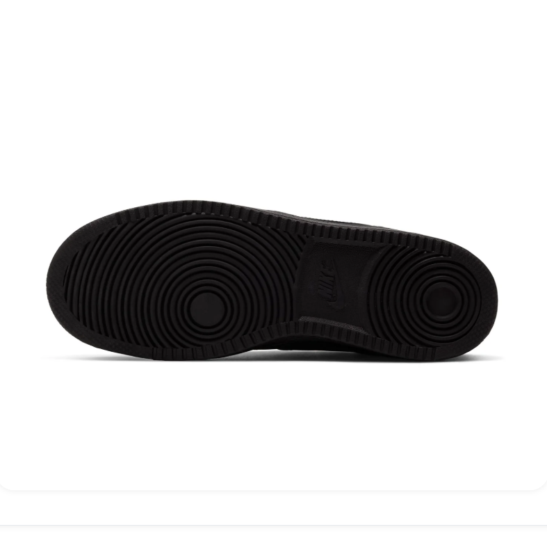 Nike Court Vision Mid 'Triple Black' All-Black Mid-Top Basketball Sneakers