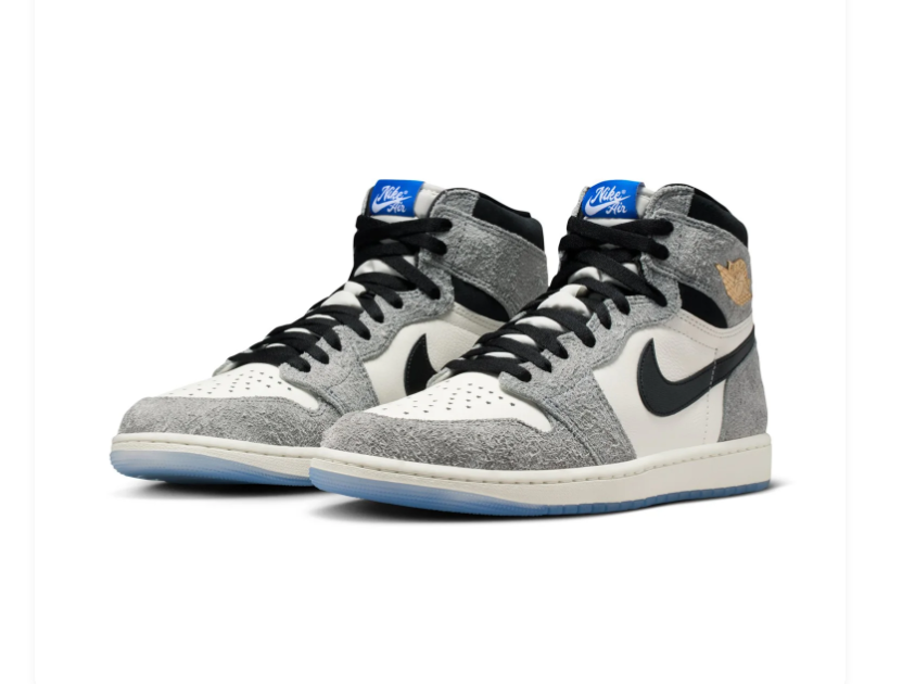 Air Jordan 1 Retro High OG 'Craft' Cement Grey Sneakers