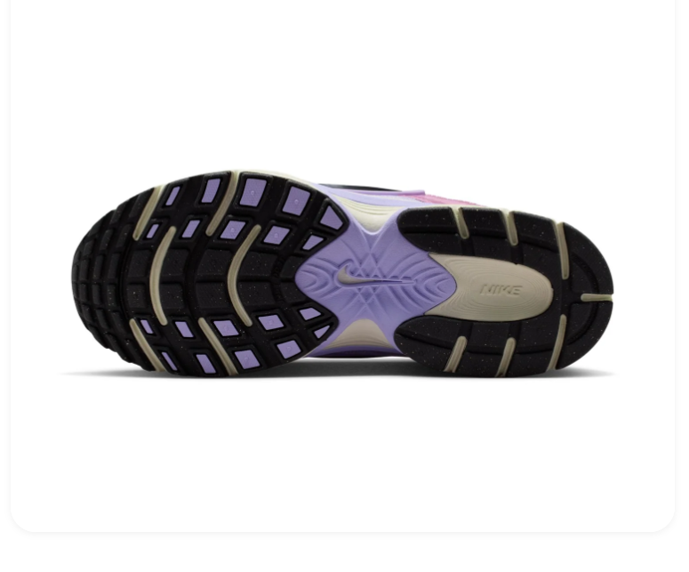 Nike Air Max Muse 'Lilac & Metallic Fuchsia' Purple Mesh, Metallic Pink Leather Overlays, Dark Raisin Swoosh & Chunky Sail Midsole Dreamy Women's Lifestyle Running Sneakers